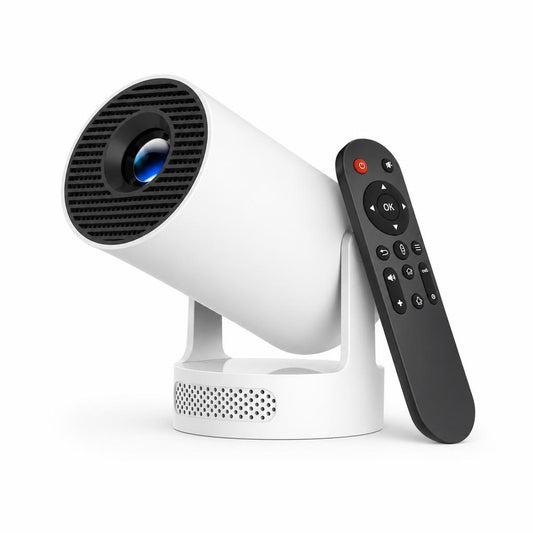 MovieBeam projector with remote control